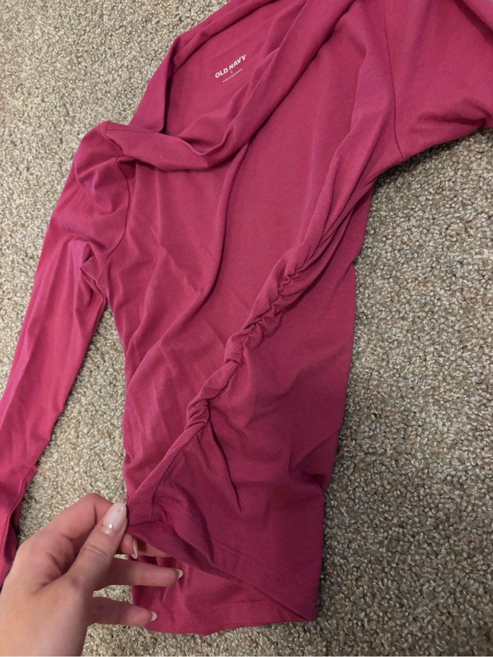 Old Navy Long Sleeve Tee - Raspberry Pink